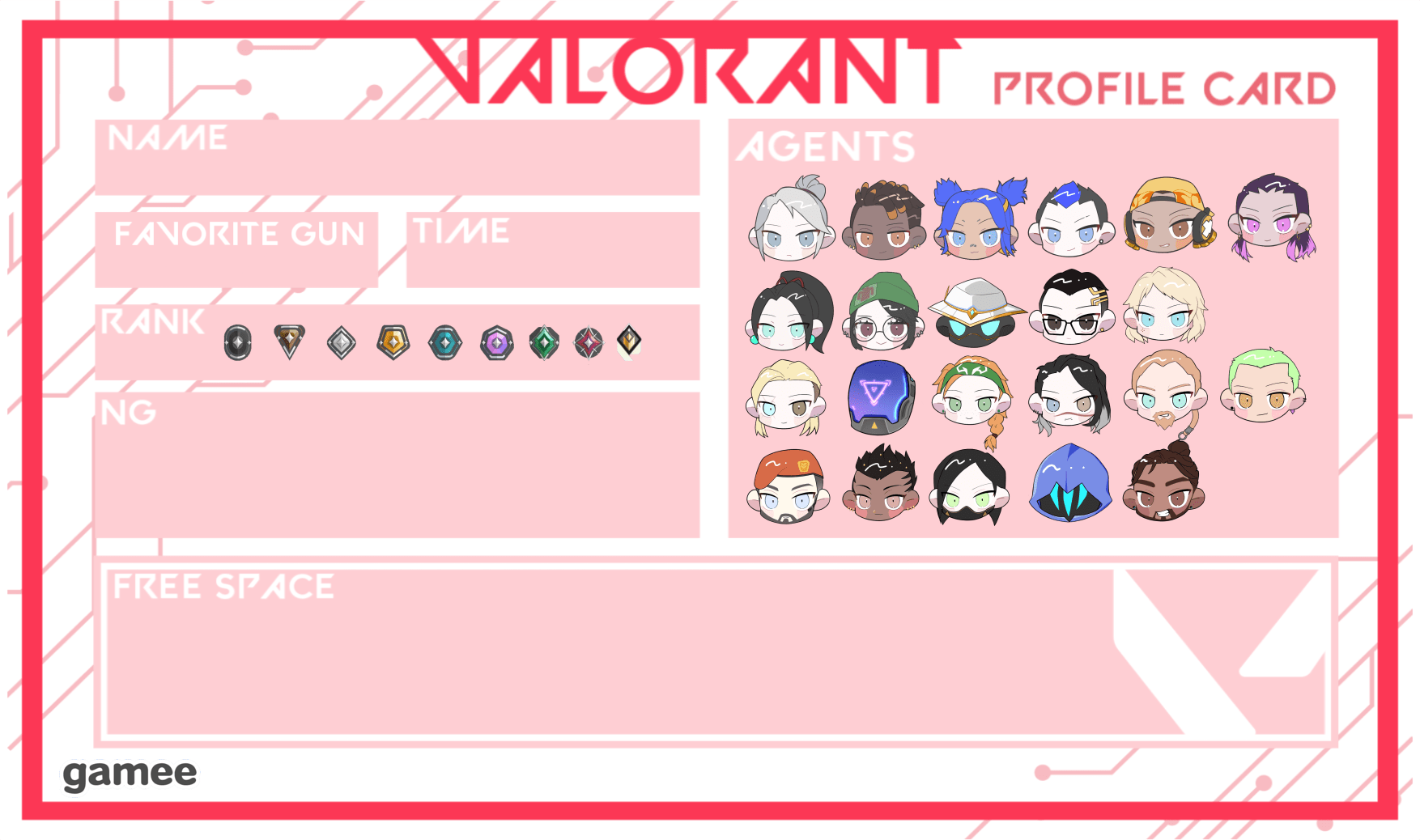 VALORANT自己紹介カード 0